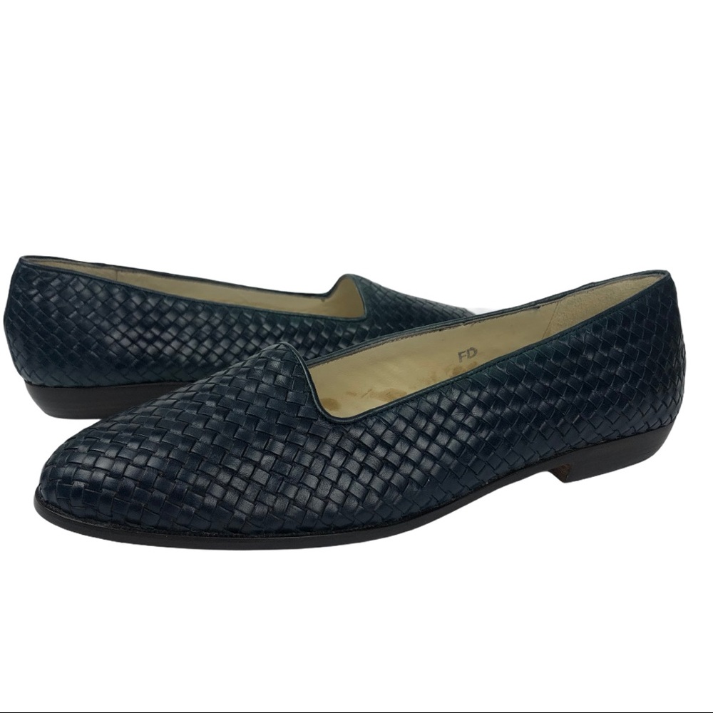 Cole Haan Woman’s Woven Leather Loafers 10
